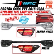Proton Saga VVT 2016 - 2025 Dynamic Tail Lamp With Signal Running + Combine Rear Centre Garnish