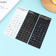 # OuRui # Hebrew Keyboard Stickers Keyboard Button Alphabet Stickers Protective Film .