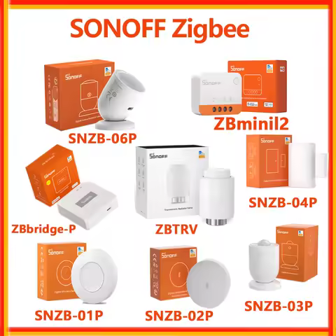 SONOFF Zigbee Sensor SNZB-01P SNZB-02P SNZB-03P SNZB-04P SNZB-06P TVRZB ZBmini L2 Zigbee 3.0 Bridge