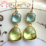 Fashion Peridot Drop Earrings For Women Women Engagement Wedding Earrings Jewelry Gift