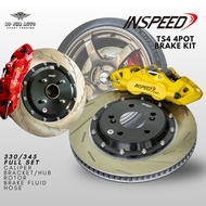 Inspeed TS4 4pot Full Set Brake Kit