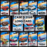 HOT WHEELS CASE D 2026 LONG CARD FERRARI F40 LAMBORGHINI HURACAN FERRARI 12CILINDRI