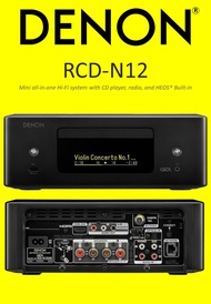 DENON RCD-N12 Mini all-in-one Hi-Fi system with CD player, radio, and HEOS® Built-in