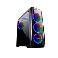 ATX Case (NP) ITSONAS AURORA Shine RGB (Black)