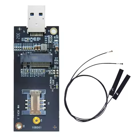 M2 USB Adapter DW5821E M2-NGFF DW5811e DW5816E EM7455 L860-GL USB3.0 Expansion Card for 3G/ 4G/ 5G L