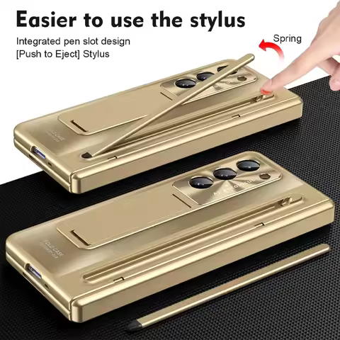 For Samsung Galaxy Z Fold 4 5 Case With S Pen Stand & Hinge Cover Screen Protector All-inclusive Ant