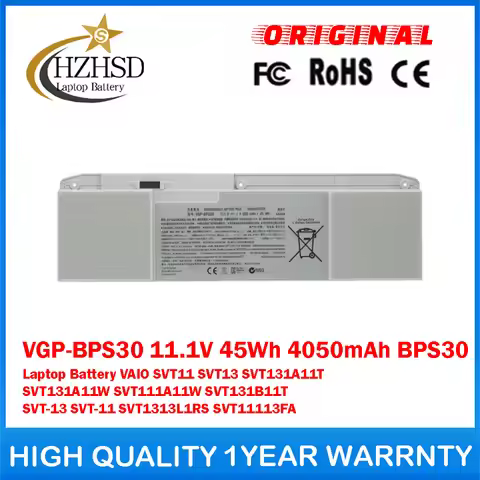VGP-BPS30 11.1V 45Wh BPS30 Genuine Original Laptop Battery For SONY VAIO SVT11 SVT13 SVT131A11T SVT1