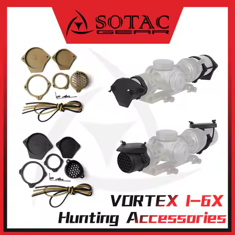SOTAC Tactical For VORTEX 1-6X Aiming Optics RifleScope Lens Cover Nylon Cap Protector Red Dot Sight