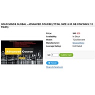 Gold Minds Global - Advanced Course (Total size: 6.33 GB Contains: 12 files)