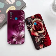 Vivo Y30 Y30i Y50 Y22 Y20 Y20s Y18 Y17s Y17 Y15 Y12 Y03 Y02 - Softcase - Fl0wers Motif - Custom Case