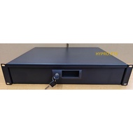 2U Server Rack Drawer 19" Case with Bracket Key Lock