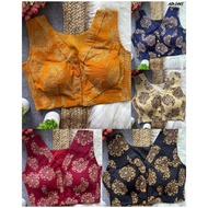 AD-1441~Exclusive Pure Ajrakh Printed Blouse With Elastic On Both Sides Easy To Wear