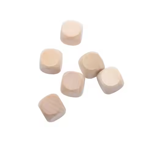 Board Game DIY Printing Engraving D6 Dice Wood Dice Wood Cube Dices 6 Sided Blank Dice