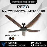 REZO VENTUS MY62 / MY56 / MY46 / MY40 62/56/46/40 inches DC Motor Ceiling Fan with Remote Control St