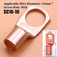 5/10pcs Copper Lug Ring Wire Connector Bare Cable Electric Crimp Terminal SC4-4/6 SC6-6 SC6-8 SC10-6