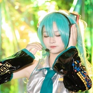 2025 Hatsune Miku MIKU สูตรเสื้อผ้า cos บริการ Hatsune cosplay เสื้อผ้าหญิง 【 หนัง PU 】 จุด