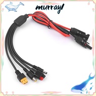 MURRAY  Wire, 4 in 1 30A  Panel Extension Cable, Connector 1m Length MC4 to DC5521 7909 XT60 Female 