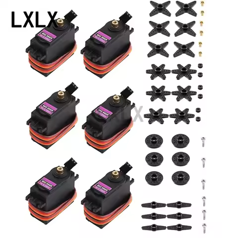 4-10PCS MG996R MG946R MG995 Servo Motor Metal Gear for Smart Car Robot Boat RC Helicopter Compatible