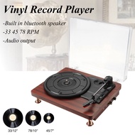 AC100-240V 1000mA Vintage Gramophone Phonograph Player Bluetooth Music Player Vinyl Turntable Record