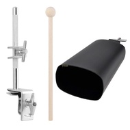 youn Cowbell Holder Percussions Drum Cowbell Bracket Metal Cowbell with Mount Set