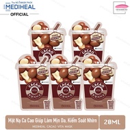 Combo of 5 Fruit Masks Extracted from Cocoa to help control oil Mediheal Cacao Ade Mask