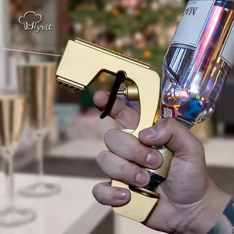 Champagne Gun Wine Sprayer Pistol Beer Bottle Durable Spray Gun ABS Plastic Version stopper Ejector 