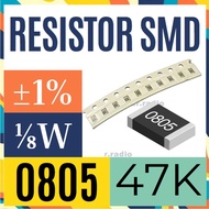 10 pcs R Resistor 47 Kilo ohm smd 0805 47K 47K Ohm 1%