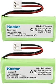 Kastar 2-PACK AAAX2 2.4V EH 1000mAh Ni-MH Rechargeable Battery for BT184342 BT284342 BT18433 BT28433 BT-1011 BT-1022 BT-1031 Vtech CS6229 DS6301 Uniden Wxi3077 ECT4066 DECT4096 Motorola Cordless phone