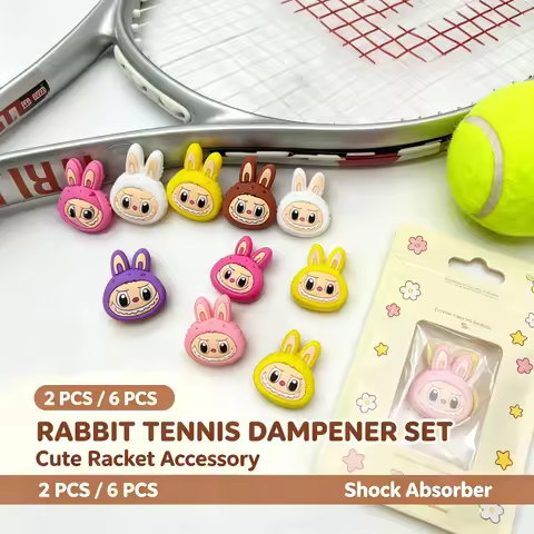 Tennis RABBIT Vibration Dampeners Tennis Shock Absorber Durable Fluorescent Color Tennis Racket Damp