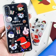 Christmas BT21 Iphone Xr Clear Case BTS Kpop BTS Phone Case IPhone 11 Pro Max X XS Max XR 6 6s 7s 8 