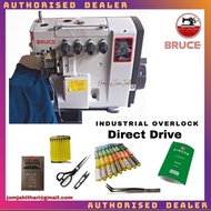 Mesin Jahit Tepi X5s Bruce 5 Benang/Overlock Sewing Machine/Safety Stitch