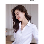 White Shirt Women Long-Sleeved Spring Summer Workwear Shirt Formal Wear Professional Workwear Workwe