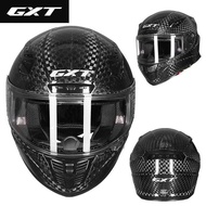 GXT Motorcycle Carbon Fiber Full Helmet Men Women Helmet Winter Full Coverage Unique Motorcycle Runn