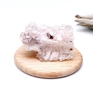 霧綃。原礦 高頻水晶 能量 療癒 I 哥倫比亞粉列姆利亞水晶簇 I