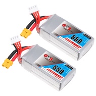 GAONENG 2pcs GNB 3S 550mAh 11.1V 80C with XT30 Plug LiPo Battery for 2.5 inch Toothpick Drone Cine W