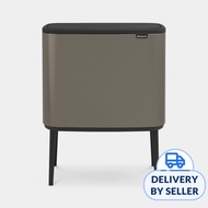 Brabantia Bo Touch Bin 11+23Ltr Platinum