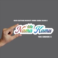Custom Sticker Request Your Own Name Name Sticker Waterproof Name Sticker Hologram Custom Waterproof