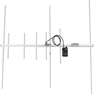 Gain 8 Elements Yagi Gamma Antenna Dual Band VHF UHF Directional Aerial GMRS Ham Radio Satellite