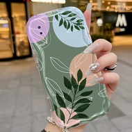 Casing Hp VIVO Y91 Y91i Y93 Y93s Y95 Case Casing hp leaf pattern kasing Anti drop Kesing silicone Ce