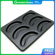 Baking Mold Banana Bread Pan 6-Cavity Double-Sided Coated Baking Pan Oven Pan