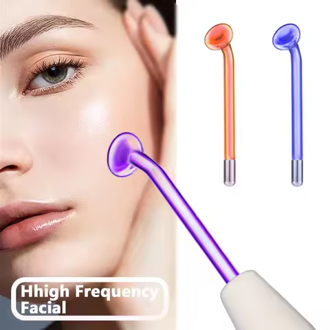 High Frequency Facial Therapy Wand For Face Anti Aging Acne Electrotherapy Wand Glass Massager For F