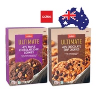COLES Ultimate 40% Triple Chocolate Chip Cookies / 40% Chocolate Chip Cookies 400g