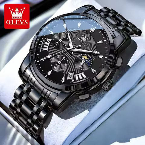 OLEVS Brand Watch Trendy Personalized Fashion Waterproof Luminous Quartz Men's Watch 2892