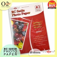 CUYI RC Satin Photo Paper ( A3 ) 260gsm