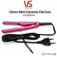 Vidal Sassoon VSCS80DPK 13mm Mini Ceramic Flat Iron 13mm Travel Hair Straightener 155°C Portable