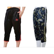 Seluar Futsal Cotton Lelaki Seluar 3 suku/ 3 Quarter Pants for Men /Tracksuit 3 Quarter/ Seluar Suka