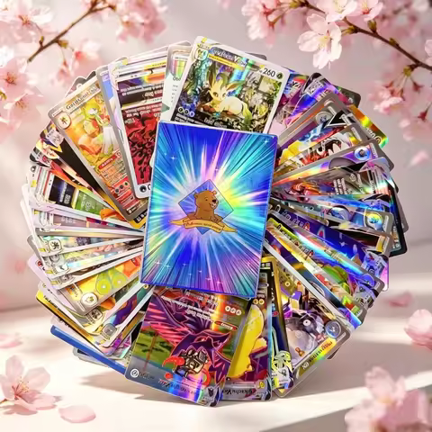 Pokemon Rare Holographic Cards For Pokemon EX GX VMAX Cards 100PCS English Version Rare Holographic 