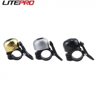 Litepro MTB Bicycle Mini Reto Horn  1PC Compatible With 21-23MM Handlebar Copper Bell For Brompton Fnhon Folding Bike