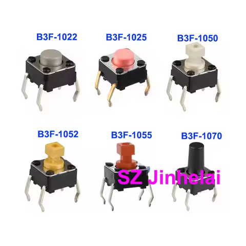 100pcs Authentic Original Omron Tactile Switch B3F-1022 B3F-1025 B3F-1050 B3F-1052 B3F-1055 B3F-1060