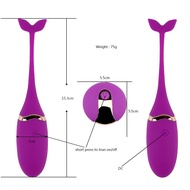 AdultUSBRechargeable Wireless Tadpole Dancing Whale Remote Control Fishtail Vibrator Couple Sexy Shrink Vibrator Series